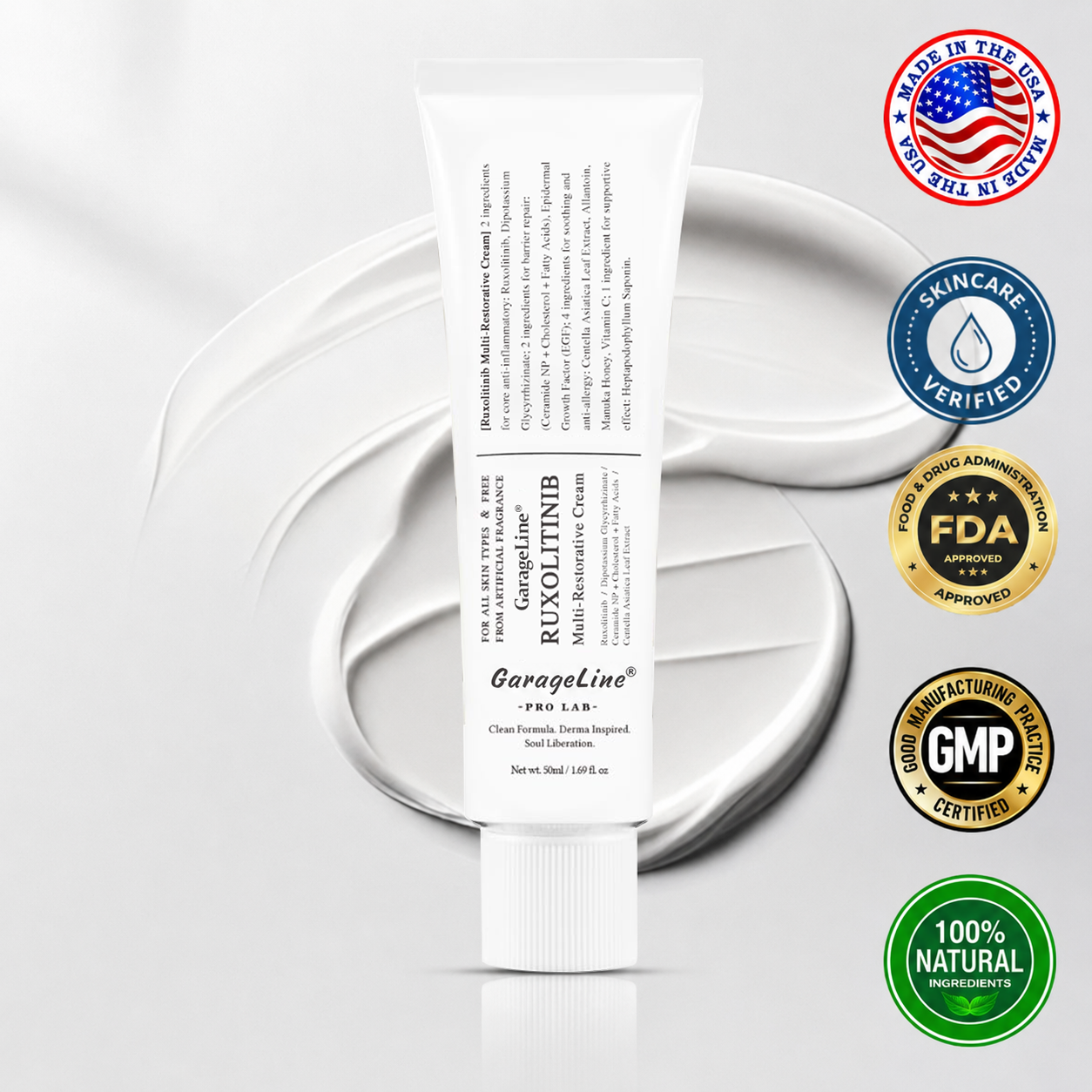【Official US Store🔥】JAK-Smart Ruxolitinib Repair Complex 🌿(Zero Inflammation, 72H Sustained Release | Acne Clear in 10 Days | 97.7% Redness Reduction | Clinically Tested)