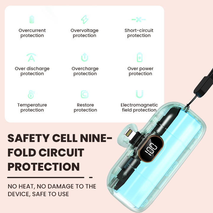 LIMETOW® Capsule Super Fast Power Bank – Compact, Colorful, & Incredibly Fast!
