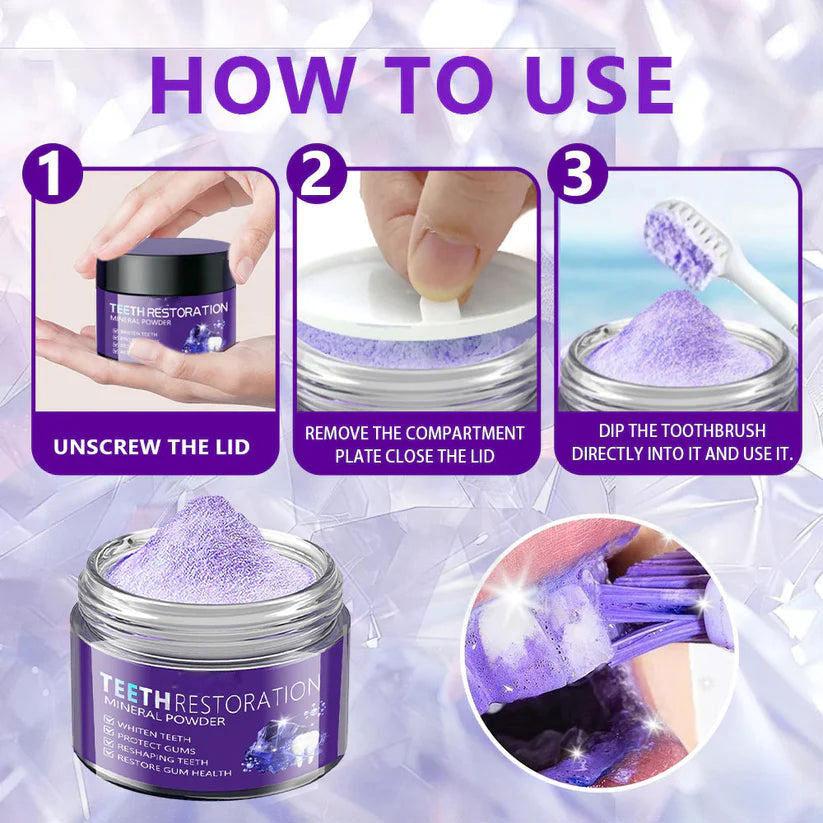 LIMETOW® Teeth Restoration Mineral Powder(CDA recommended)(Flash Sale Don't Miss Out)