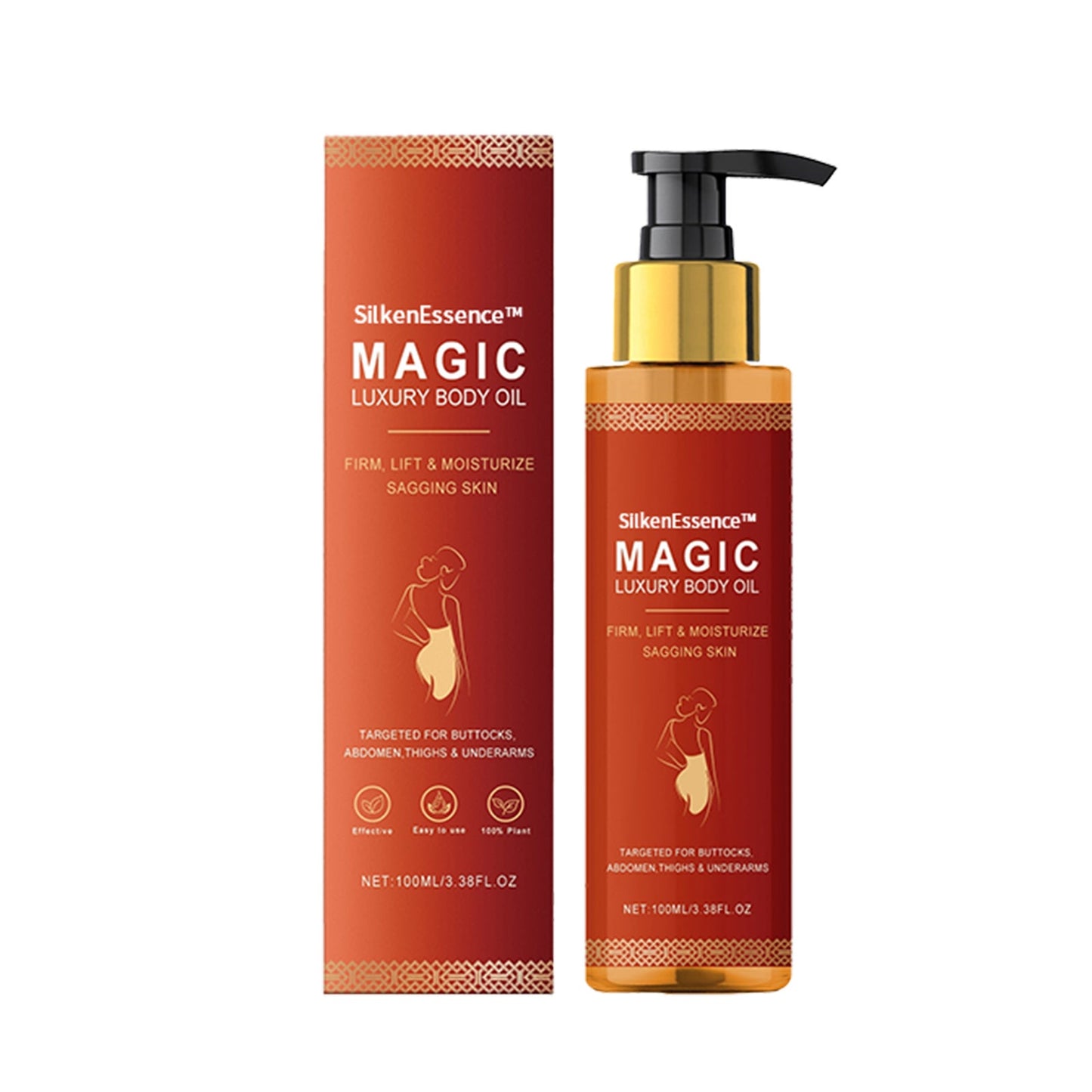 Magic Luxury Body Oil | Firms sagging skin by 98% in 24 hours.