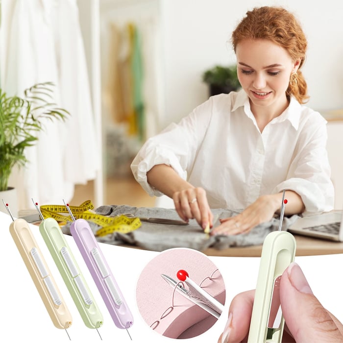 LIMETOW® 2-in-1 Needle Threader Seam Ripper Tool