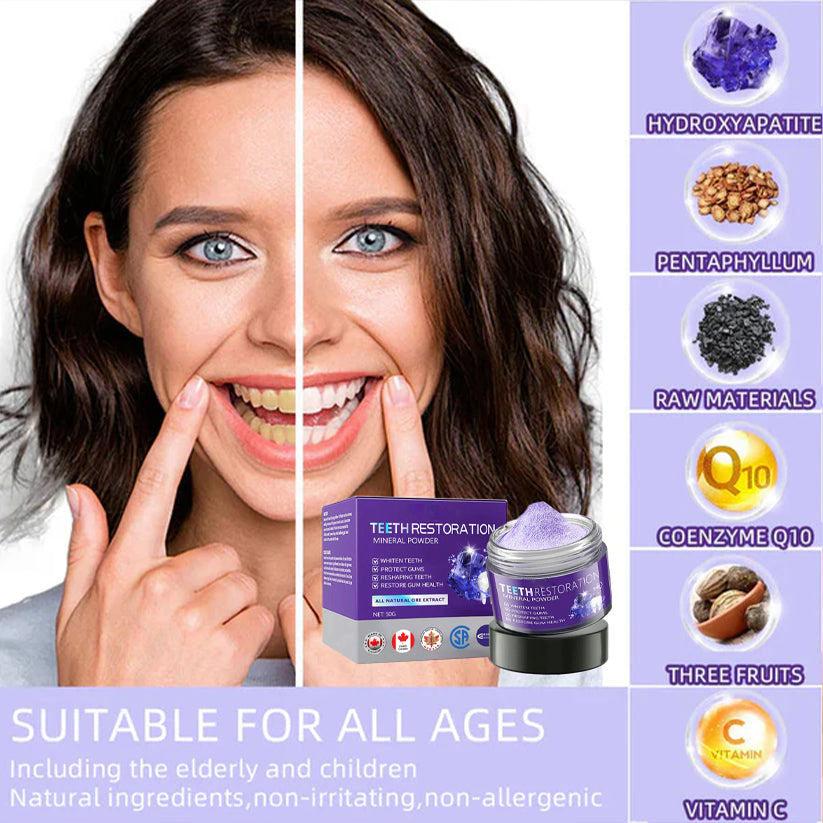 LIMETOW® Teeth Restoration Mineral Powder(CDA recommended)(Flash Sale Don't Miss Out)