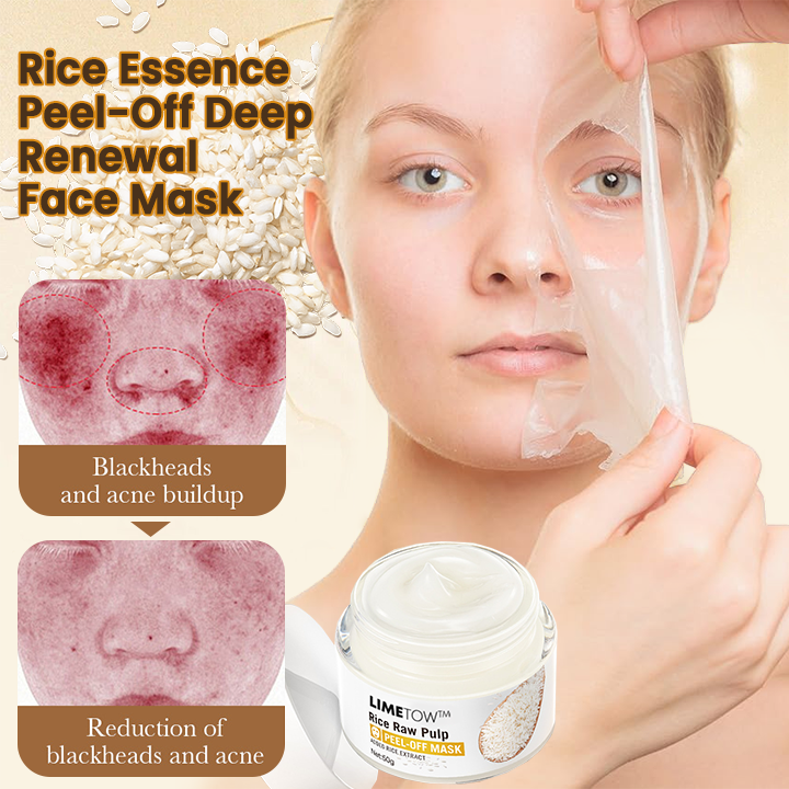 LIMETOW™ Rice Essence Peel-Off Deep Renewal Face Mask