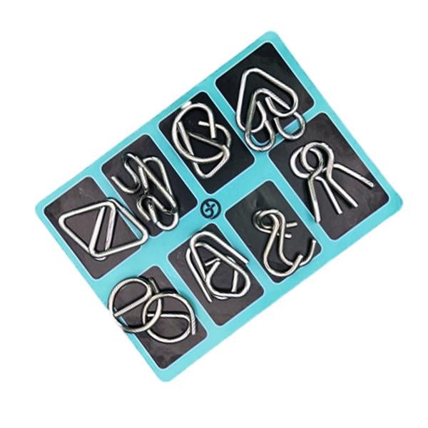 Metal Brain teaser Puzzles Ring Educational Toys