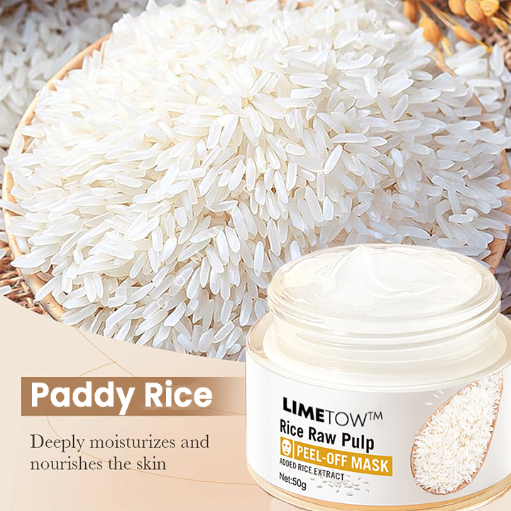 LIMETOW™ Rice Essence Peel-Off Deep Renewal Face Mask