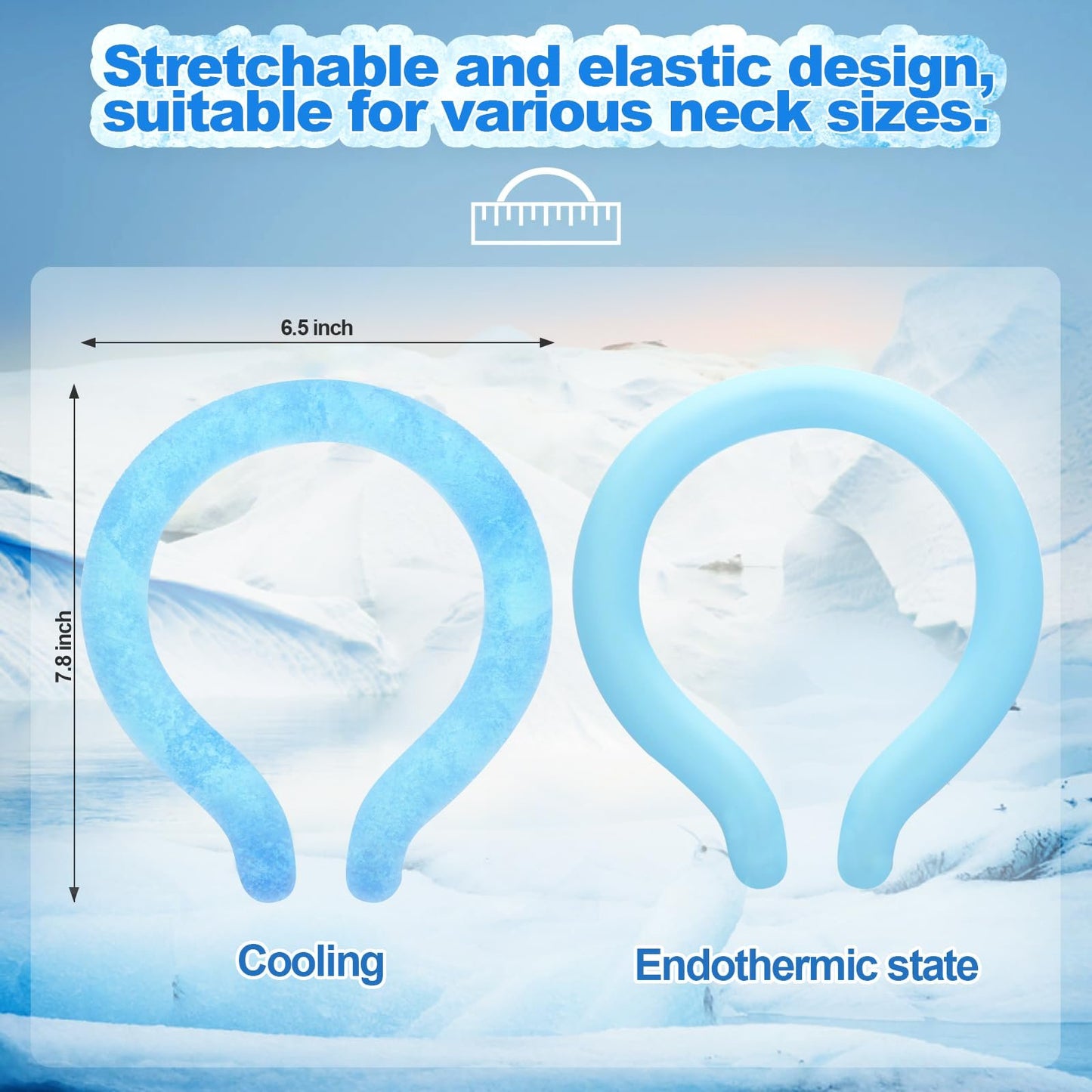 LIMETOW®Reusable Cooling Neck Ring Long- Lasting Sweat-Free Relief