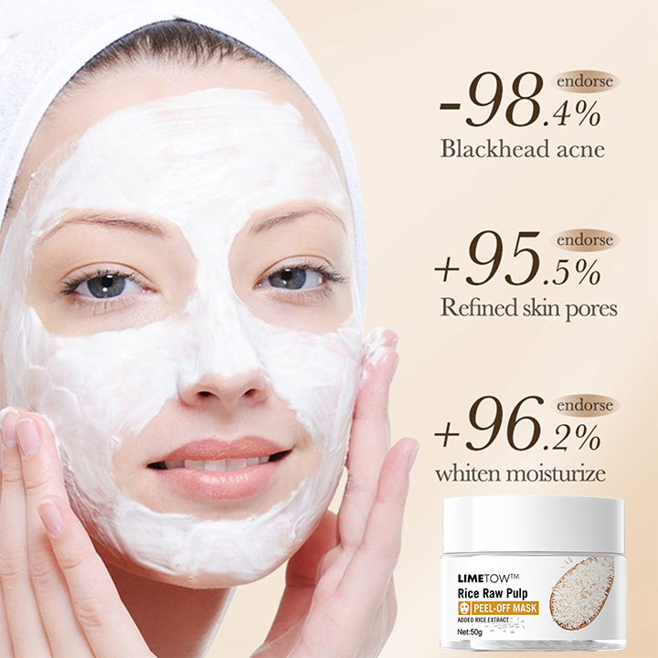 LIMETOW™ Rice Essence Peel-Off Deep Renewal Face Mask