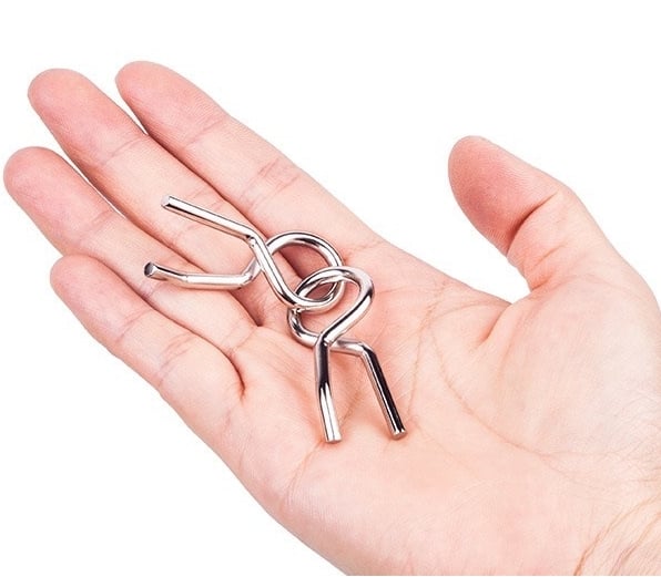 Metal Brain teaser Puzzles Ring Educational Toys