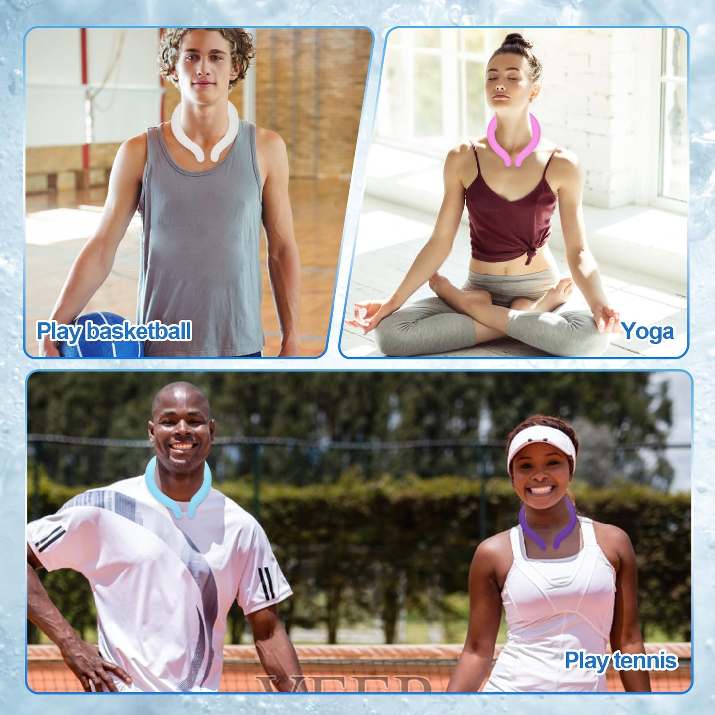 LIMETOW®Reusable Cooling Neck Ring Long- Lasting Sweat-Free Relief
