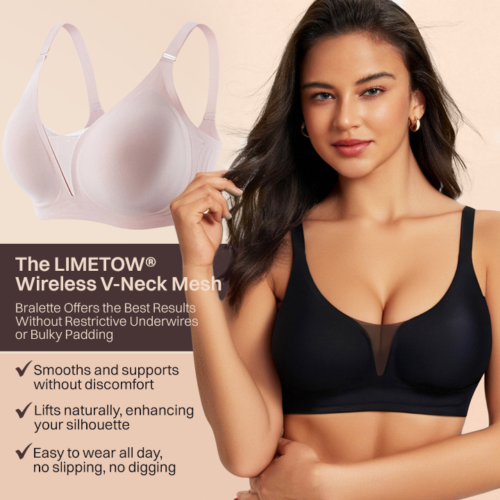 LIMETOW®🎁🎉Women Wireless V-Neck Mesh Bralette