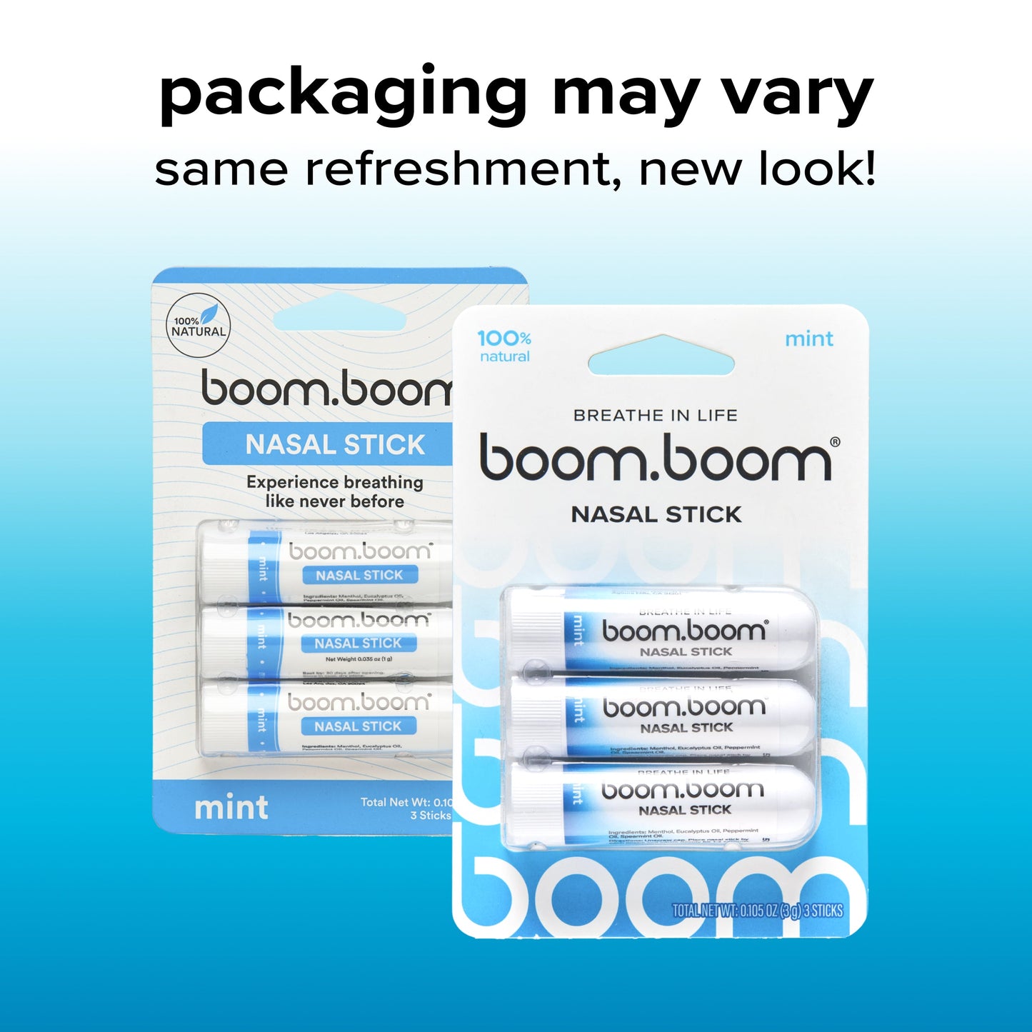 LIMETOW® Nasal Stick Vapor Flow Technology | Cool Refreshing Sensation | Natural Mood Boost | Simple Ingredients | Essential Oils + Menthol Inhaler (Mint) Visit the BoomBoom Store