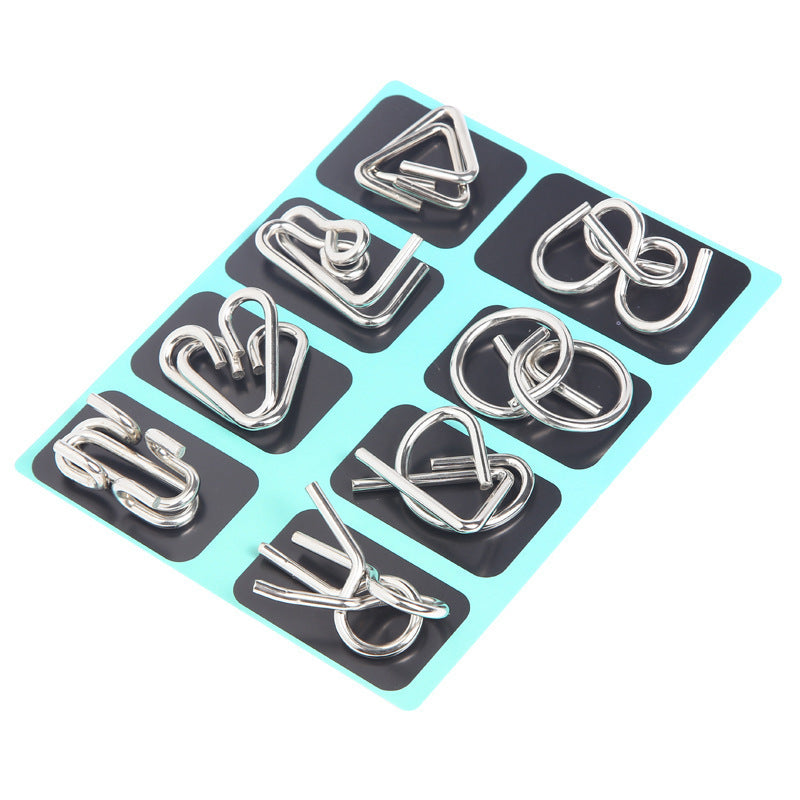 Metal Brain teaser Puzzles Ring Educational Toys