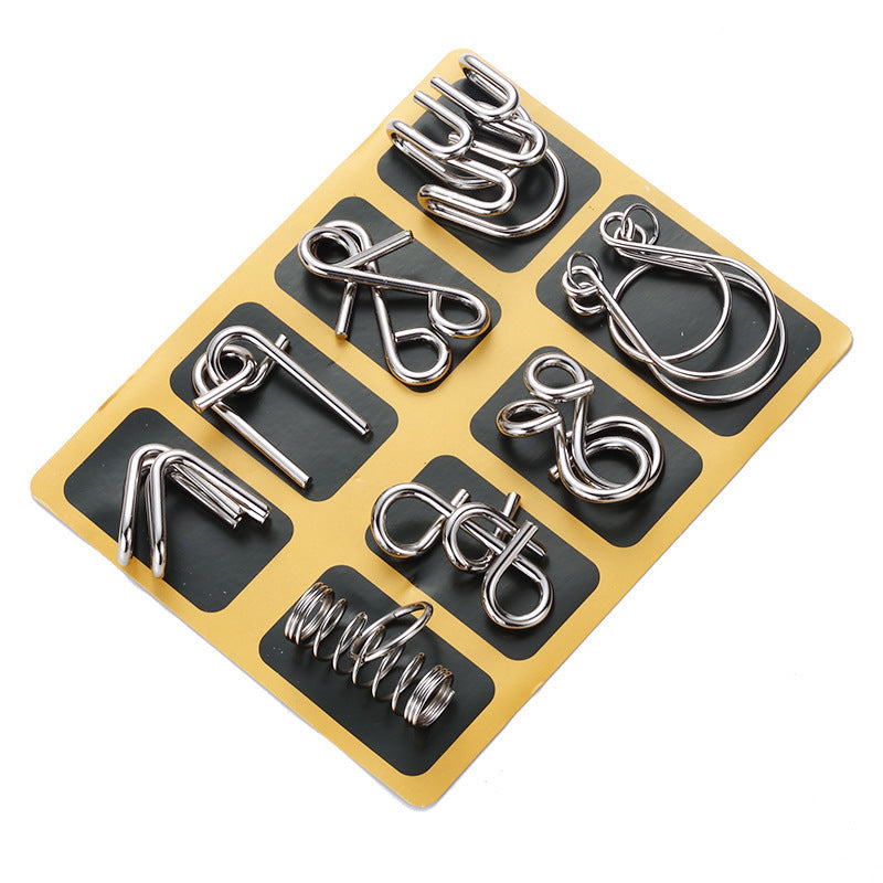 Metal Brain teaser Puzzles Ring Educational Toys