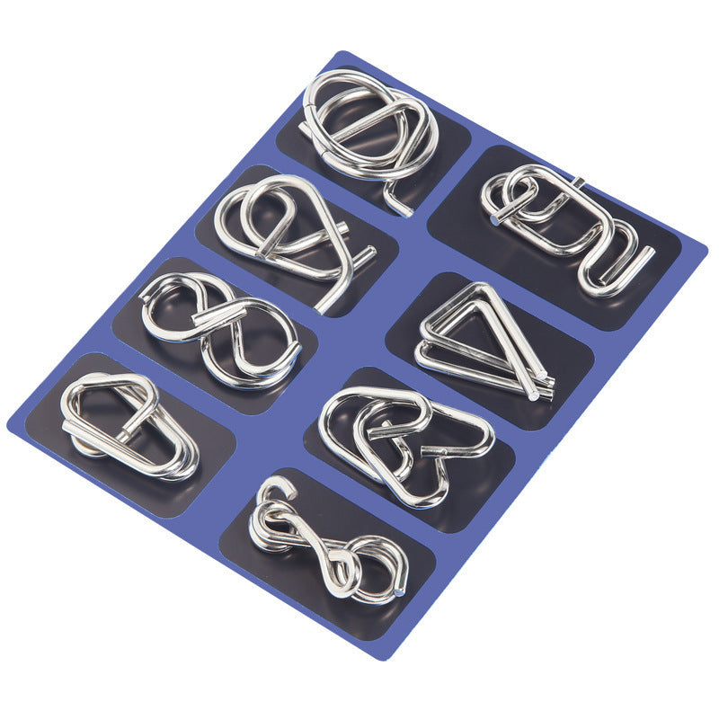 Metal Brain teaser Puzzles Ring Educational Toys