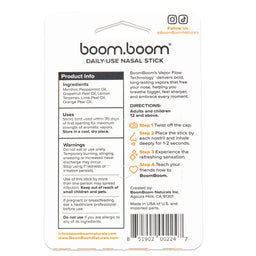 LIMETOW® Nasal Stick Vapor Flow Technology | Cool Refreshing Sensation | Natural Mood Boost | Simple Ingredients | Essential Oils + Menthol Inhaler (Mint) Visit the BoomBoom Store