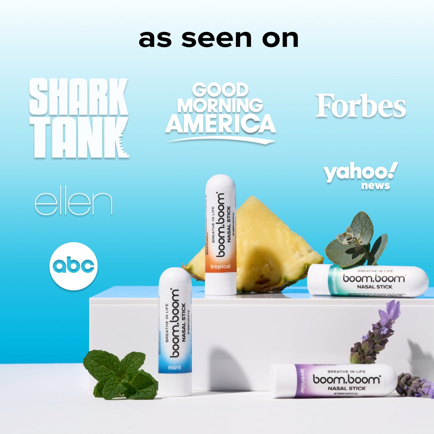 LIMETOW® Nasal Stick Vapor Flow Technology | Cool Refreshing Sensation | Natural Mood Boost | Simple Ingredients | Essential Oils + Menthol Inhaler (Mint) Visit the BoomBoom Store