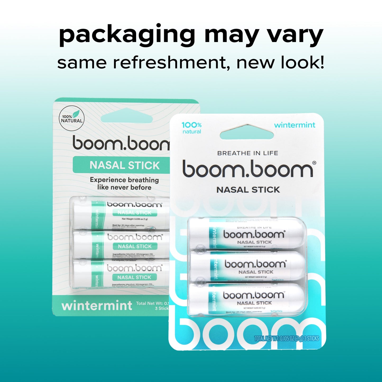 LIMETOW® Nasal Stick Vapor Flow Technology | Cool Refreshing Sensation | Natural Mood Boost | Simple Ingredients | Essential Oils + Menthol Inhaler (Mint) Visit the BoomBoom Store