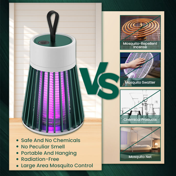 LIMETOW® USB/Rechargeable Mosquito and Fly Trap Lamp – Solar-Powered, Versatile, & Incredibly Effective!