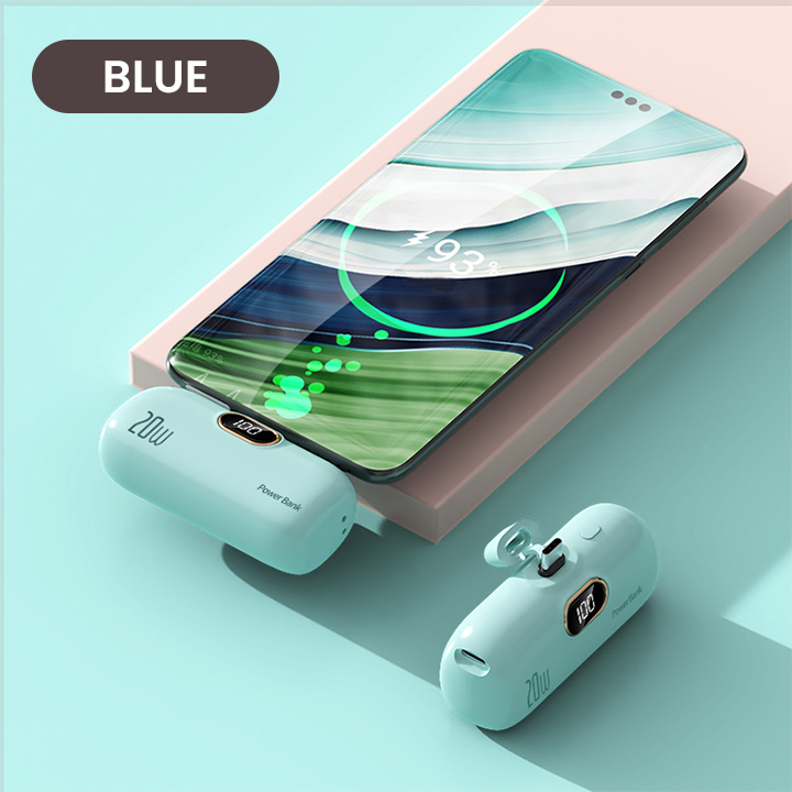 LIMETOW® Capsule Super Fast Power Bank – Compact, Colorful, & Incredibly Fast!