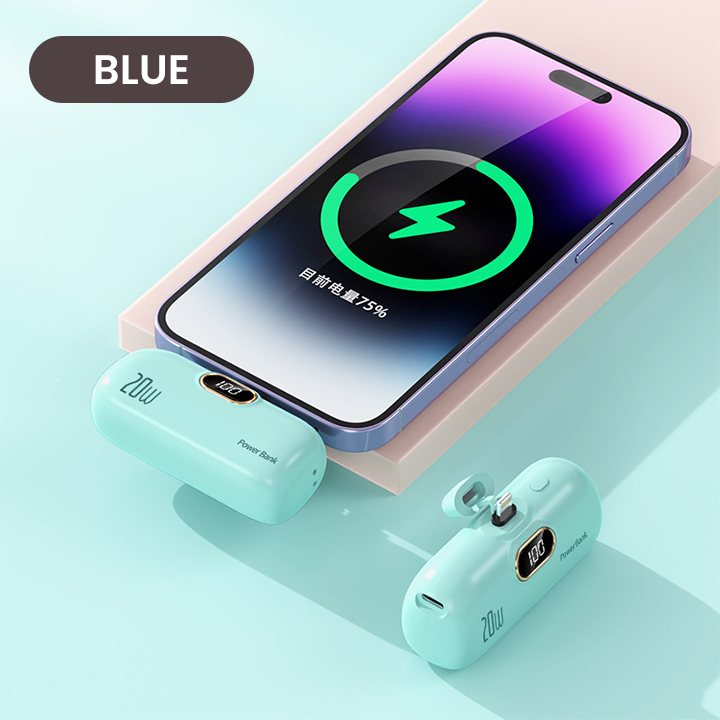 LIMETOW® Capsule Super Fast Power Bank – Compact, Colorful, & Incredibly Fast!