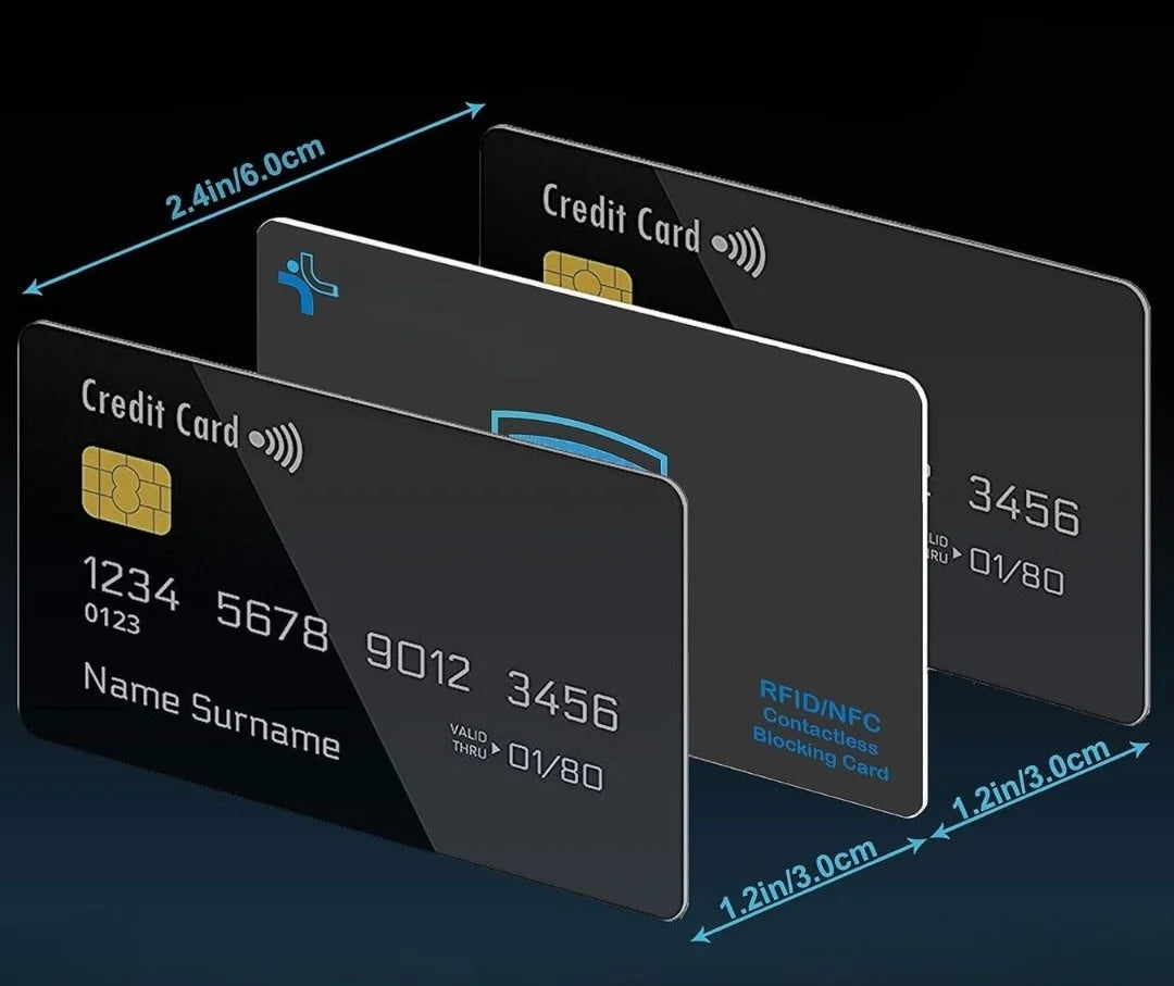 Protect Your Wallet from Digital Thieves Instantly NFC Shielding Card Blocker RFID Blocking Card