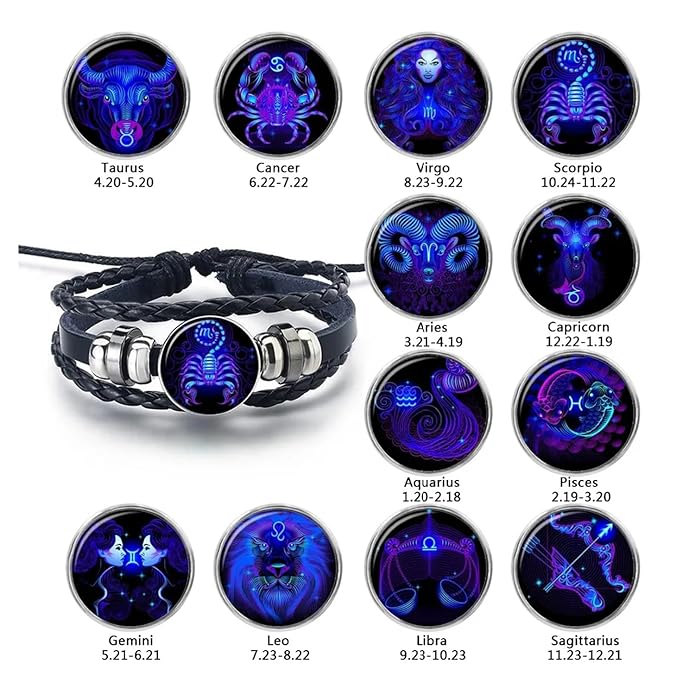 LIMETOW®Adjustable Zodiac Sign Powerful Manifestation Bracelet (Energized)