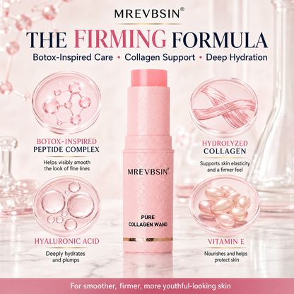 MREVBSIN®🌸 Botox-Inspired Pure Collagen Firming Wand — Needle-Free Fine Line Smoothing, Firming & Plumping Skincare Balm