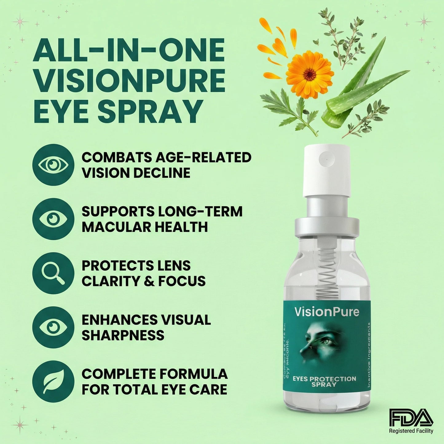 🌎Ends Today: 70% OFF! |👍VisionPure Lutein Eye Spray