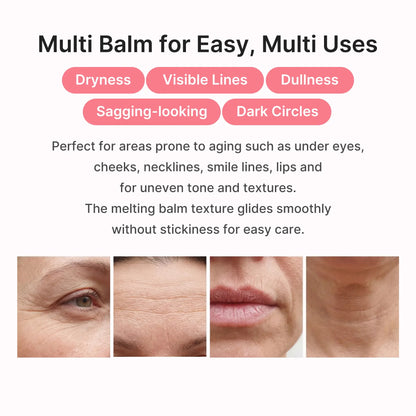 PDRN Pink Collagen Volume Multi Balm I All In One Volufiline, PDRN, NADStick for Youthful-Looking, Helping Look of FineLines, Firming Care, Anti-Aging Care