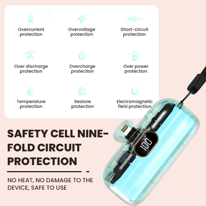 LIMETOW® Capsule Super Fast Power Bank – Compact, Colorful, & Incredibly Fast!