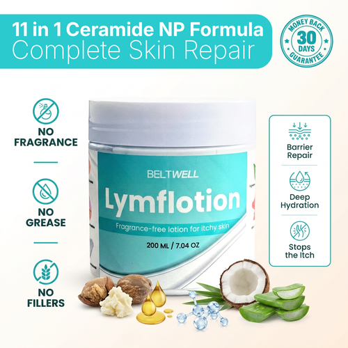 Fragrance-Free Non-Greasy Anti-Itch Ceramide NP Lotion For Dry, Red, Sensitive Skin