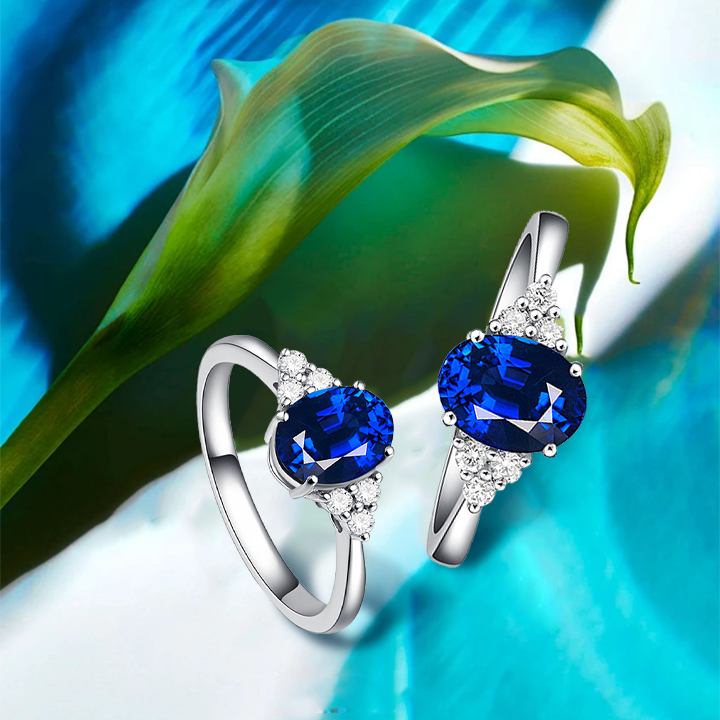 Blue Sapphire Gem Stone Ring