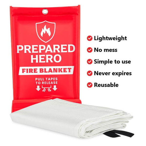 🔥Rapidly Extinguish Small Fires, No Mess - Introducing Our Easy-to-Use Fire Blanket!