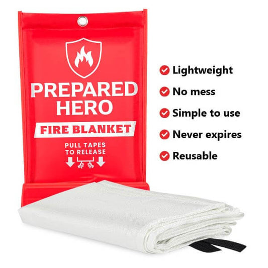 🔥Rapidly Extinguish Small Fires, No Mess - Introducing Our Easy-to-Use Fire Blanket!