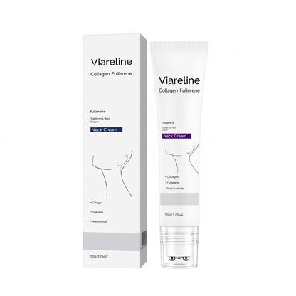 Roller Massage Neck Cream 🧴 Collagen & Hyaluronic Acid | Firms Neck, Reduces Wrinkles & Double Chin