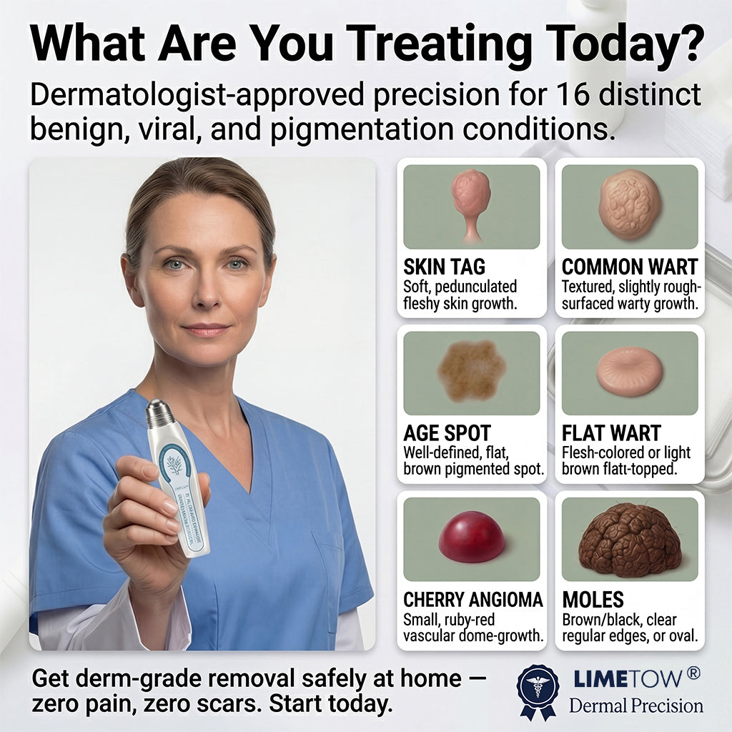 Limited-Time Offer⚡LIMETOW® ⚡Skin Tag & Spot Eraser | Remove skin tags / age spots / dark pigmentation / stubborn skin concerns / raised skin growths / small neck bumps…（副本）