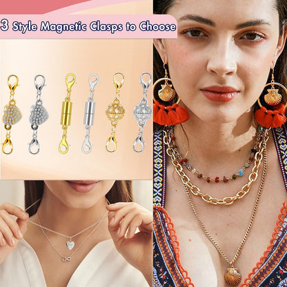 LIMETOW®Magnetic Necklace Clasps and Closures 1set（12pcs）