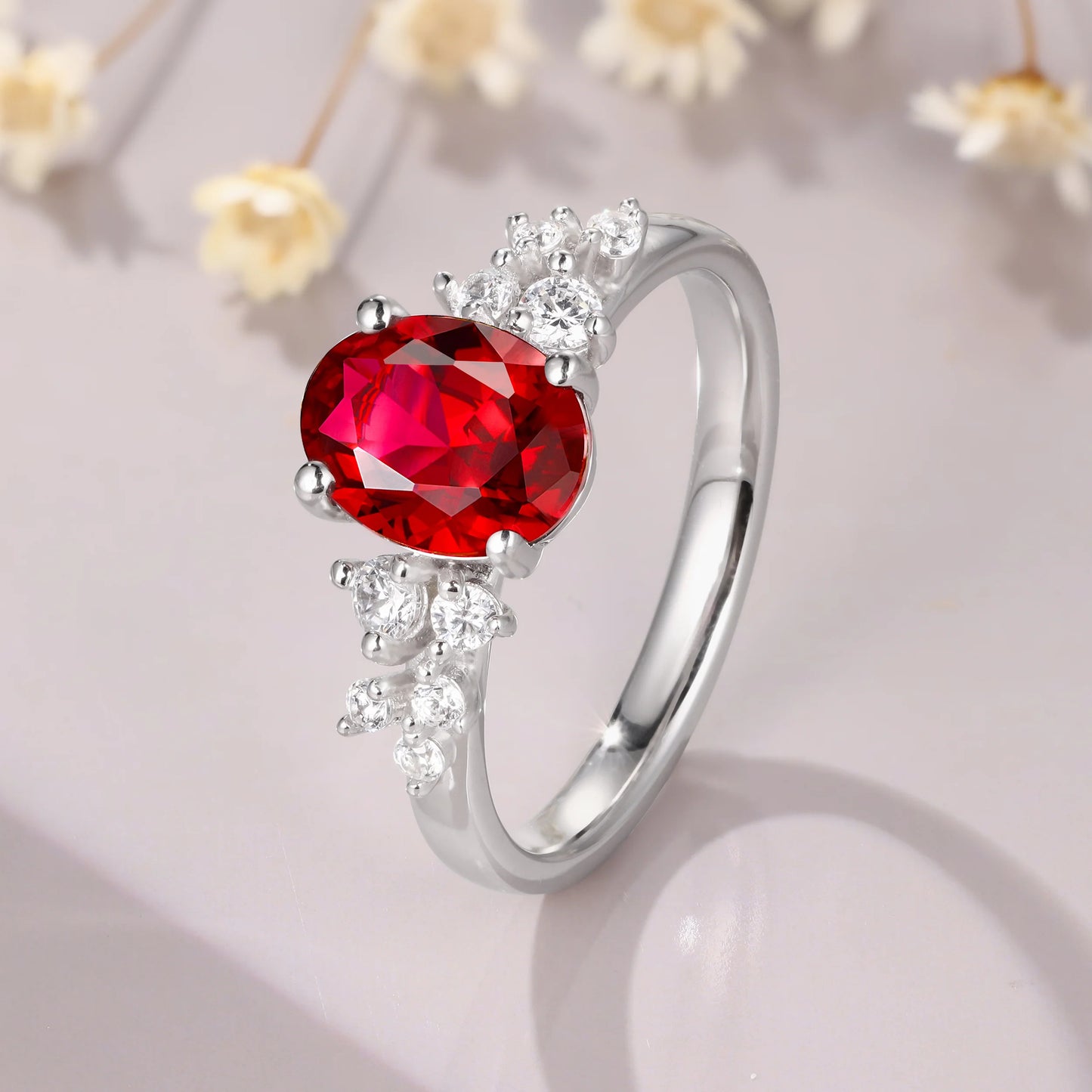 Luxurious Ruby Gem Stone Ring