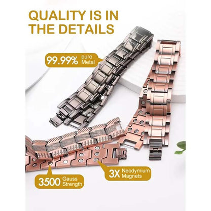 🔥Cross Double Row Magnetic Bracelet🔥-Magnetic Power — Boost Circulation, Banish Fatigue