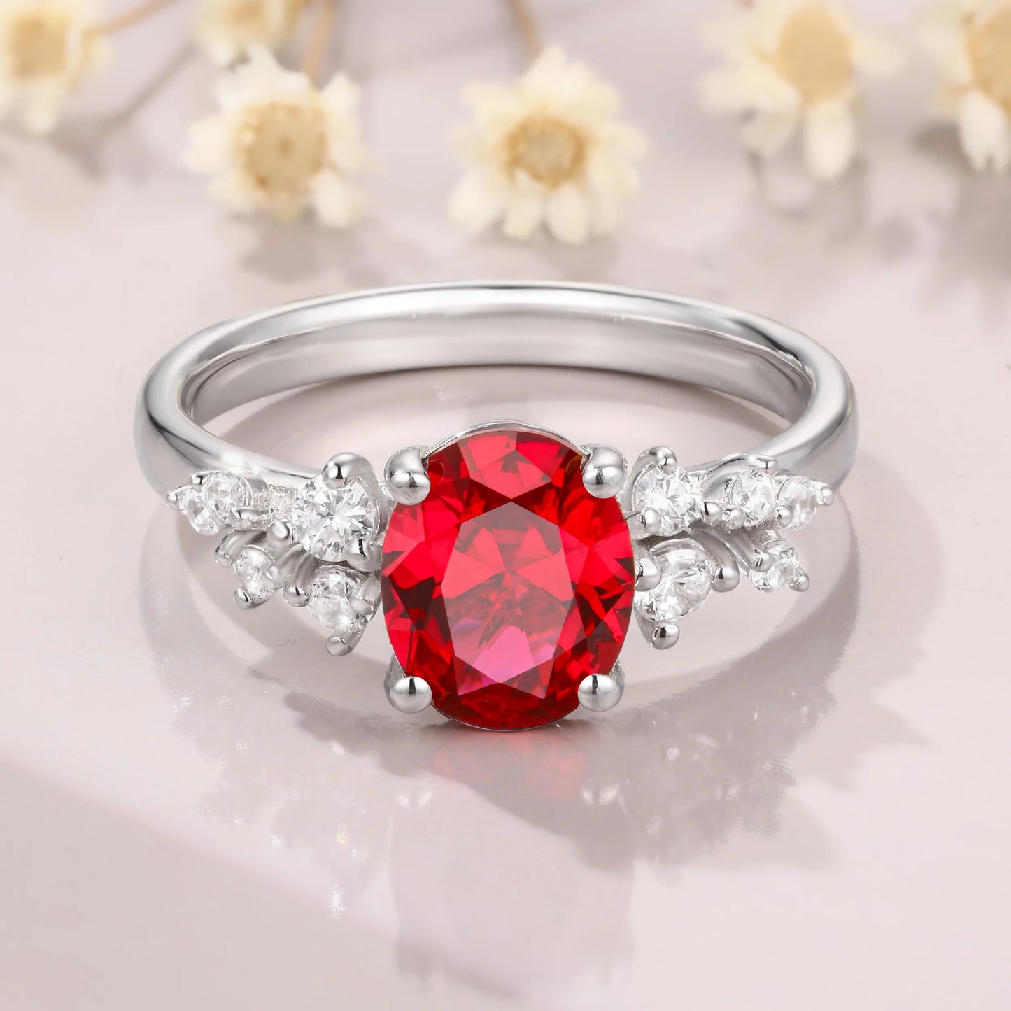 Luxurious Ruby Gem Stone Ring