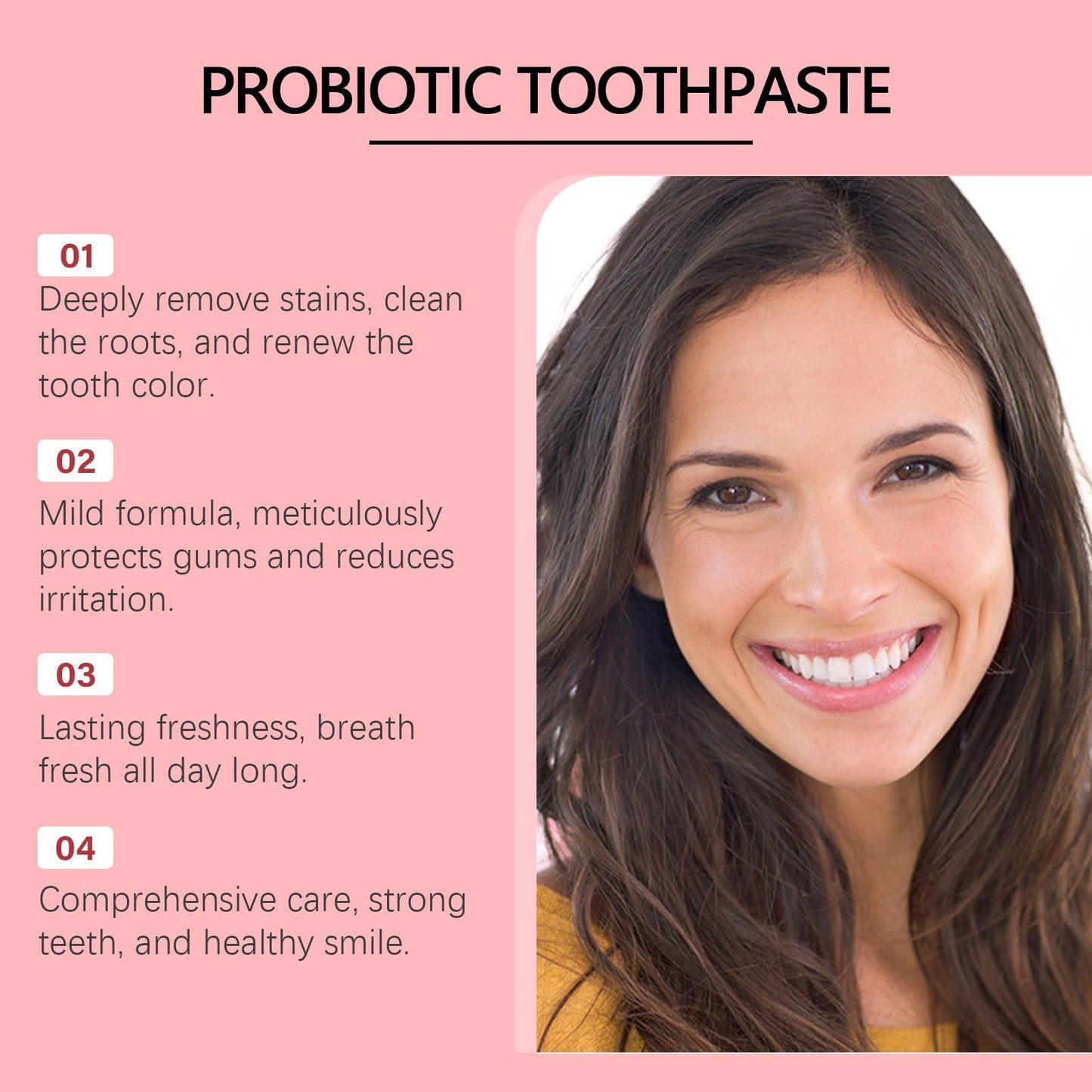 LIMETOW®Super Probiotic Toothpaste Spring Mint Burst- Strengthens Enamel,Brightens Smile Delivers Long- Lasting Freshness
