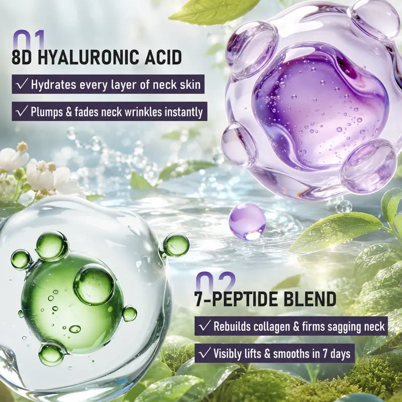 Black Reishi Peptide Firming Anti-Wrinkle Mask with 7-Peptide Complex + Hyaluronic Acid  | Korean Skincare for Sagging Skin, Turkey Neck