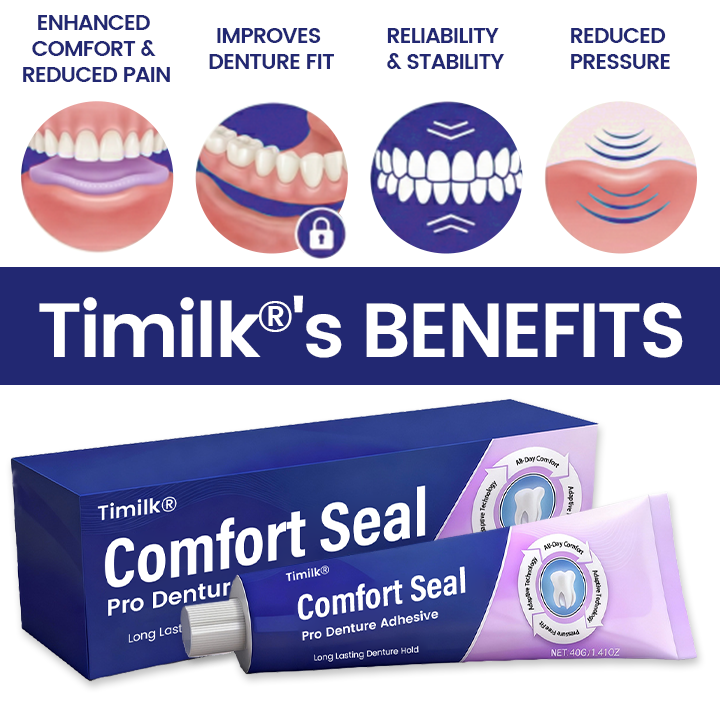 🔥 LIMITED SPECIAL OFFER 🔥 Comfort Seal Pro Denture Adhesive🦷💜FDA Certified (Clinically Proven 96-   Hour Lock Hold for   Secure, Comfortable &   Zinc-Free Denture Fit)