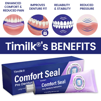 🔥 LIMITED SPECIAL OFFER 🔥 Comfort Seal Pro Denture Adhesive🦷💜FDA Certified (Clinically Proven 96-   Hour Lock Hold for   Secure, Comfortable &   Zinc-Free Denture Fit)