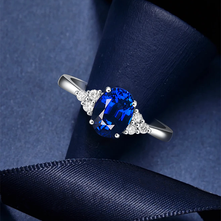 Blue Sapphire Gem Stone Ring
