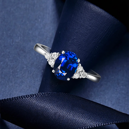 Blue Sapphire Gem Stone Ring