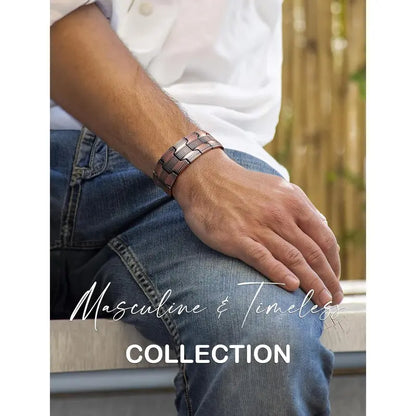 🔥Cross Double Row Magnetic Bracelet🔥-Magnetic Power — Boost Circulation, Banish Fatigue