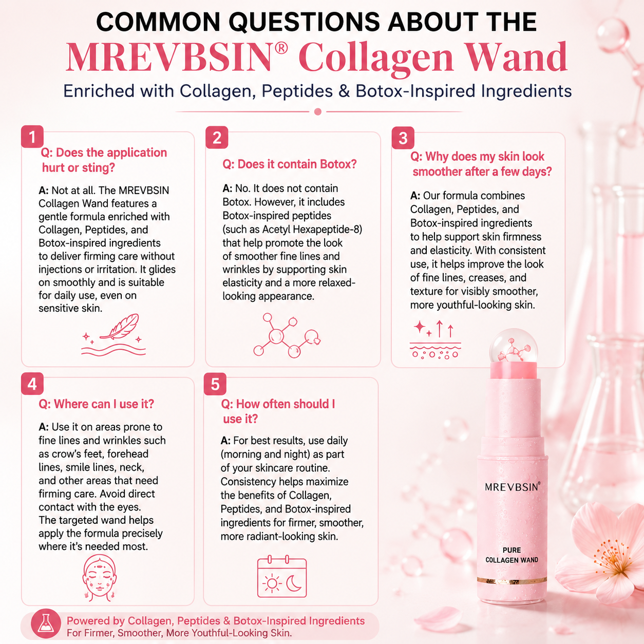 MREVBSIN®🌸 Botox-Inspired Pure Collagen Firming Wand — Needle-Free Fine Line Smoothing, Firming & Plumping Skincare Balm