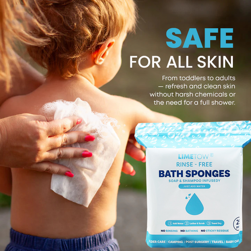 LIMETOW® Rinse-Free Bathing Sponge