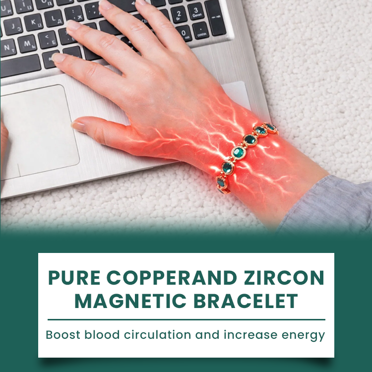 LIMETOW® Pure Copper & Zircon Magnetic Bracelet